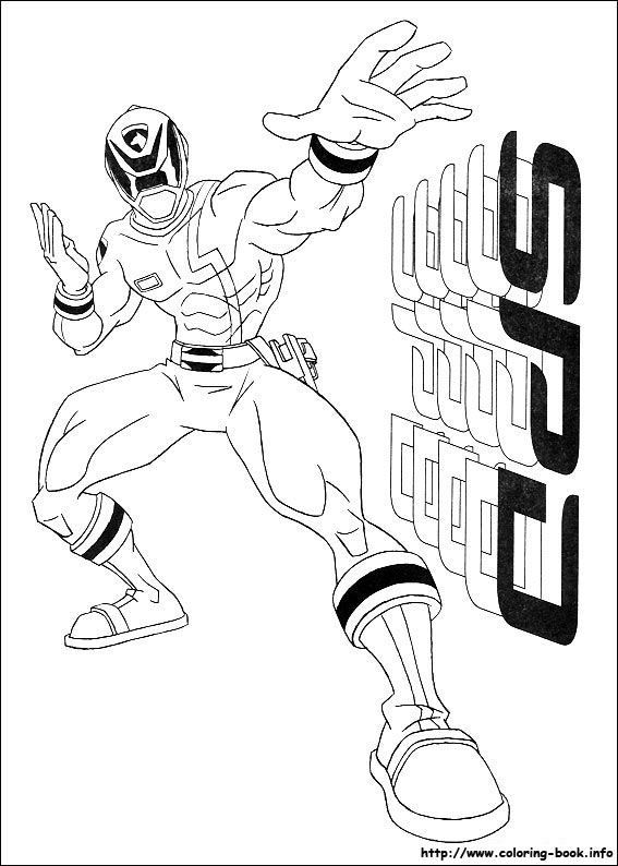 Power Rangers coloring picture